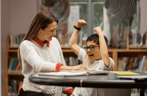 Math Tutor with a Confident Sydney Student at Aussie Math Tutor NSW