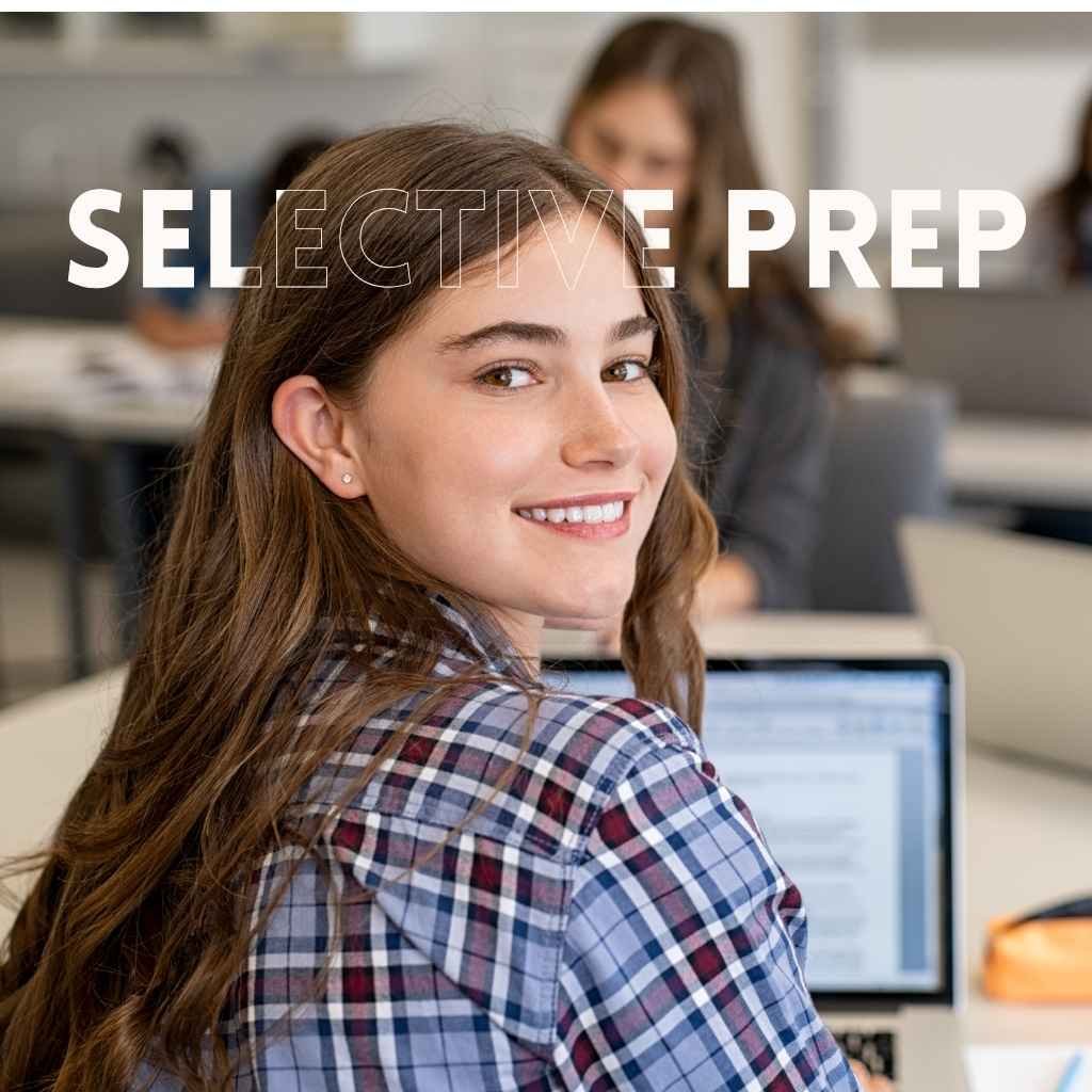 Student studying for NSW Selective Test