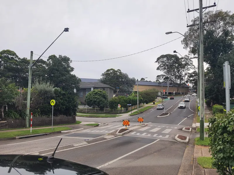 Residential street near North Rocks Shopping Centre where in-home math tutoring is available