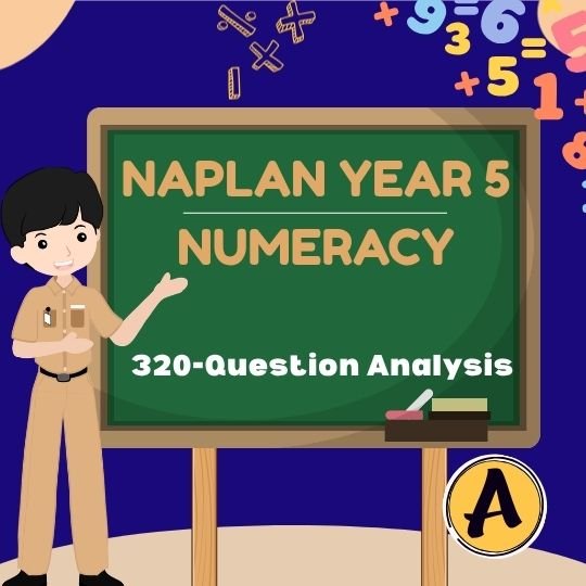 NAPLAN Year 5 Numeracy 320-question analysis showing key maths skills and question patterns