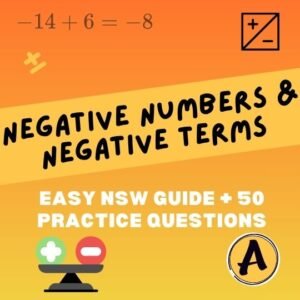 Negative numbers and negative terms NSW guide with 50 practice questions